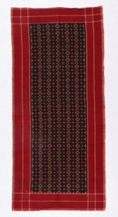 COTTON IKAT SHAWL, INDIA CHAMB