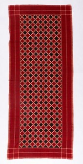 COTTON IKAT SHAWL, INDIA CHAMB