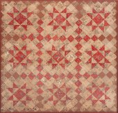 COTTON STAR PATTERN PIECED QUI