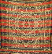 COTTON & WOOL JACQUARD COVERLE