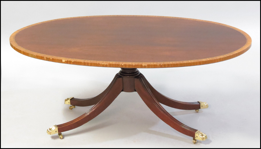 COUNCILL BANDED MAHOGANY OVAL