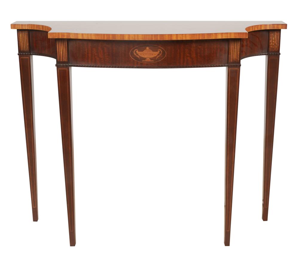 COUNCILL MAHOGANY CONSOLE TABLElate