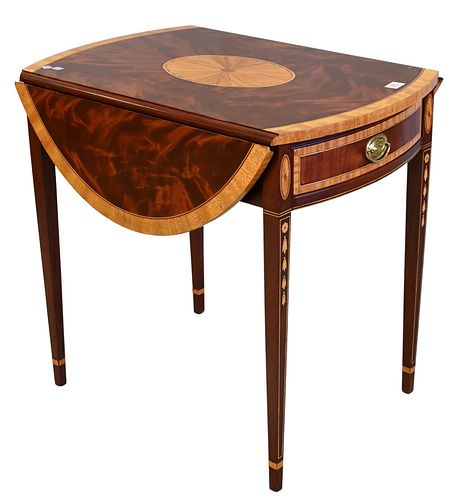 COUNCILL MAHOGANY INLAID PEMBROKE