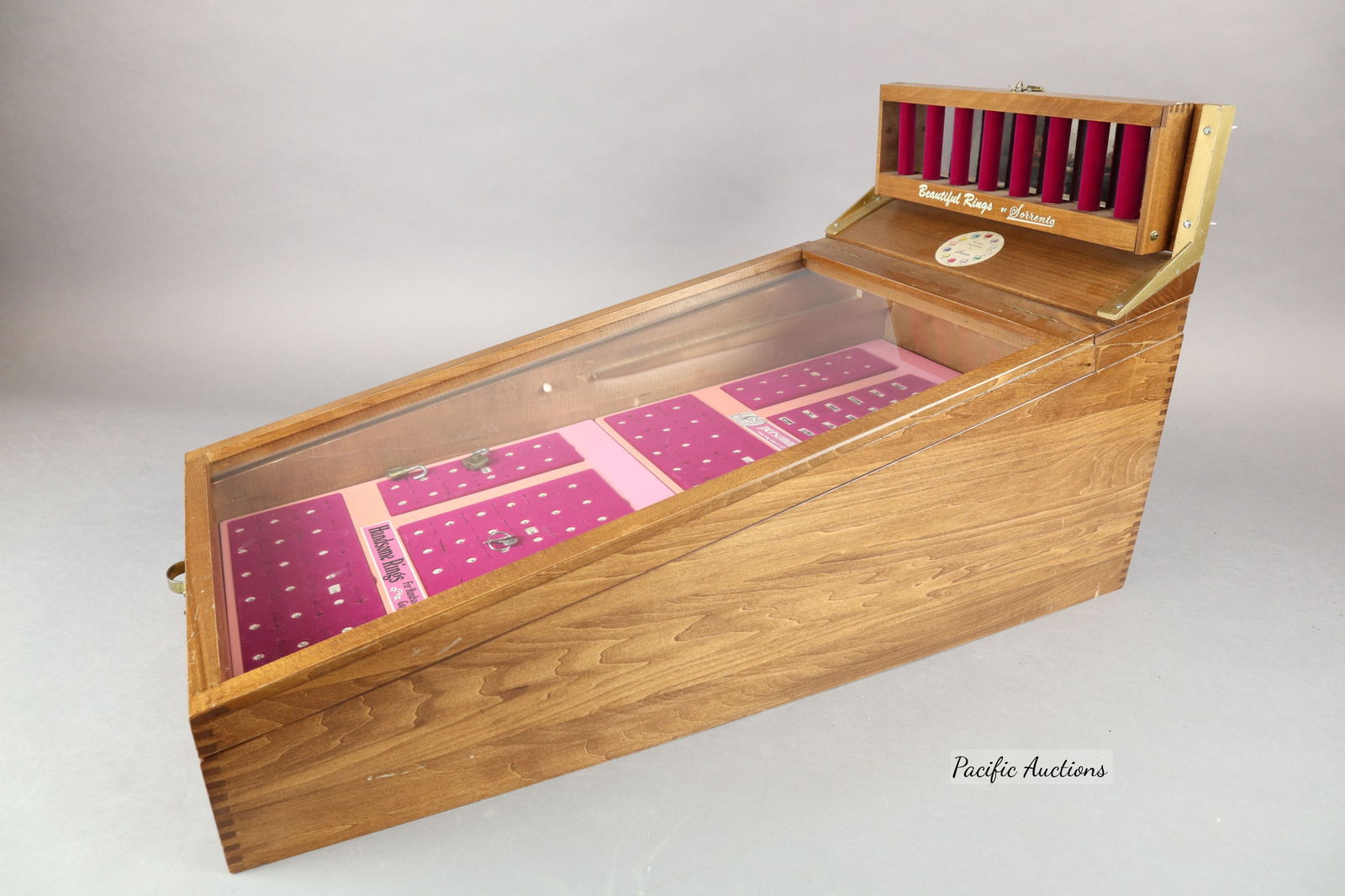 COUNTERTOP ADVERTISING DISPLAY WOOD