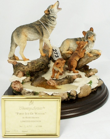 Country Artist Figure Group on
