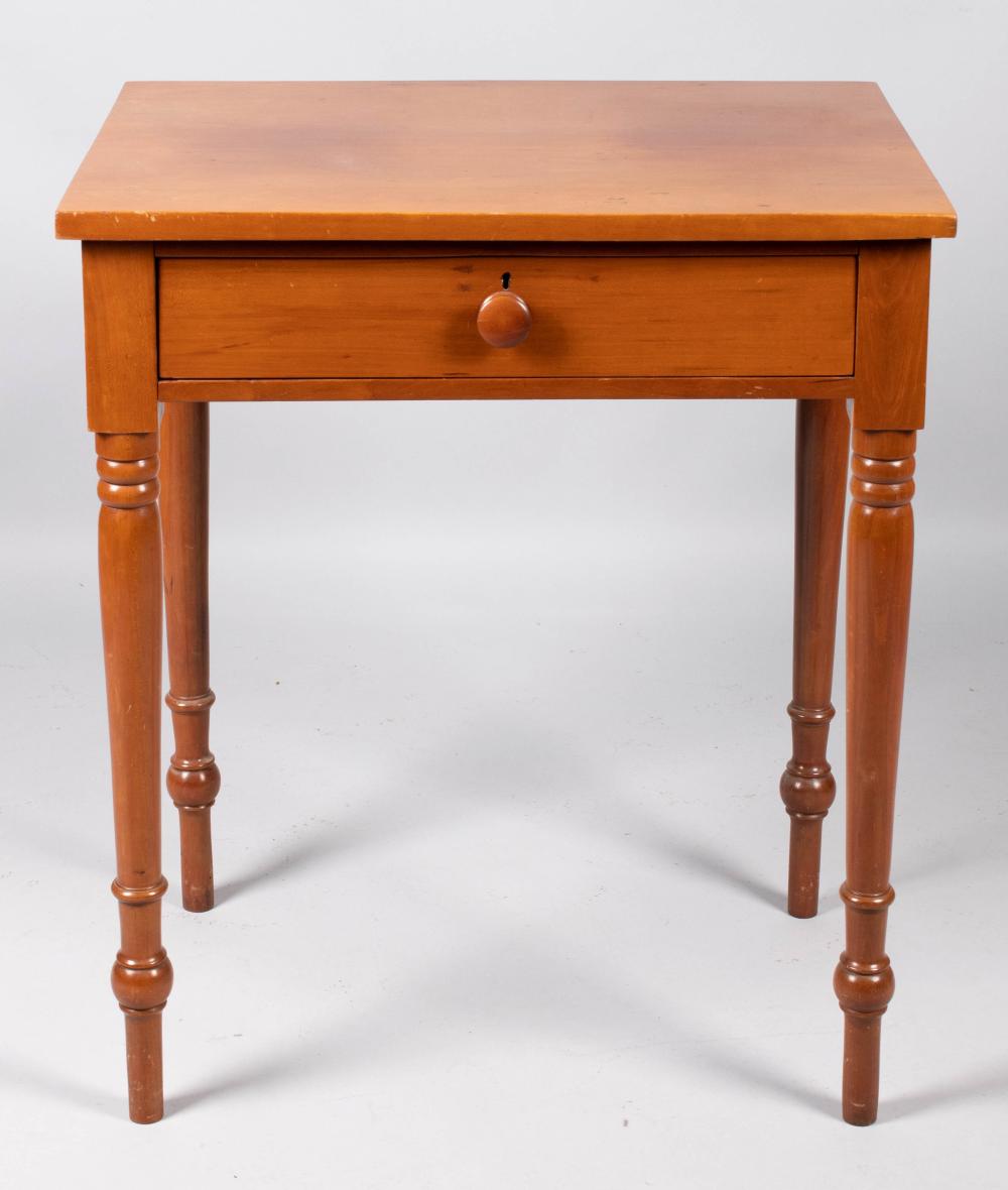 COUNTRY CHERRY SIDE TABLE, EARLY