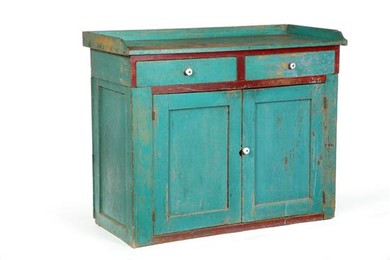 COUNTRY CUPBOARD OR SERVER.  Signed