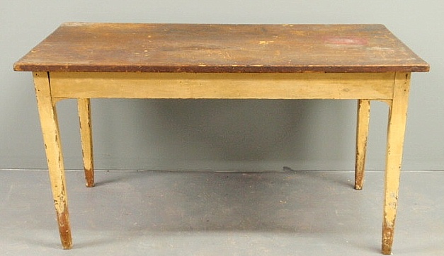 Country farm table 19th c. with a
