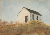 Country landscape with a small