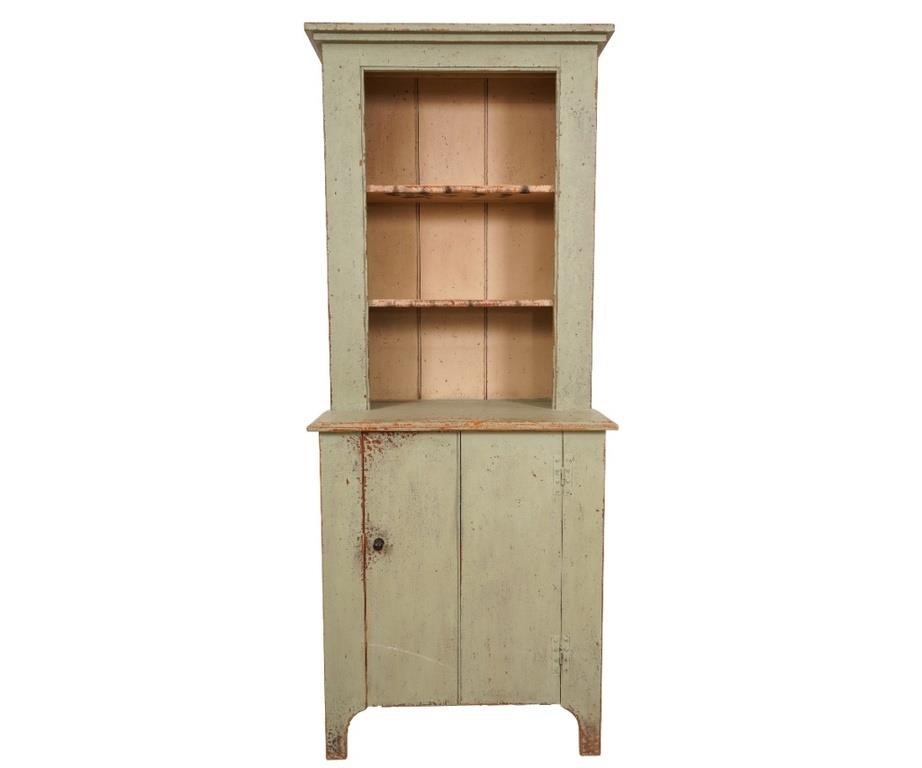 Country open face cupboard, 20th c.