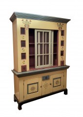 COUNTRY PAINTED HUTCH BY WOODL