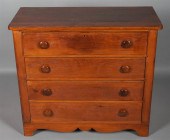 COUNTRY PINE CHEST OF DRAWERS,