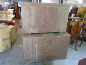 COUNTRY PINE CUPBOARD IN GREY