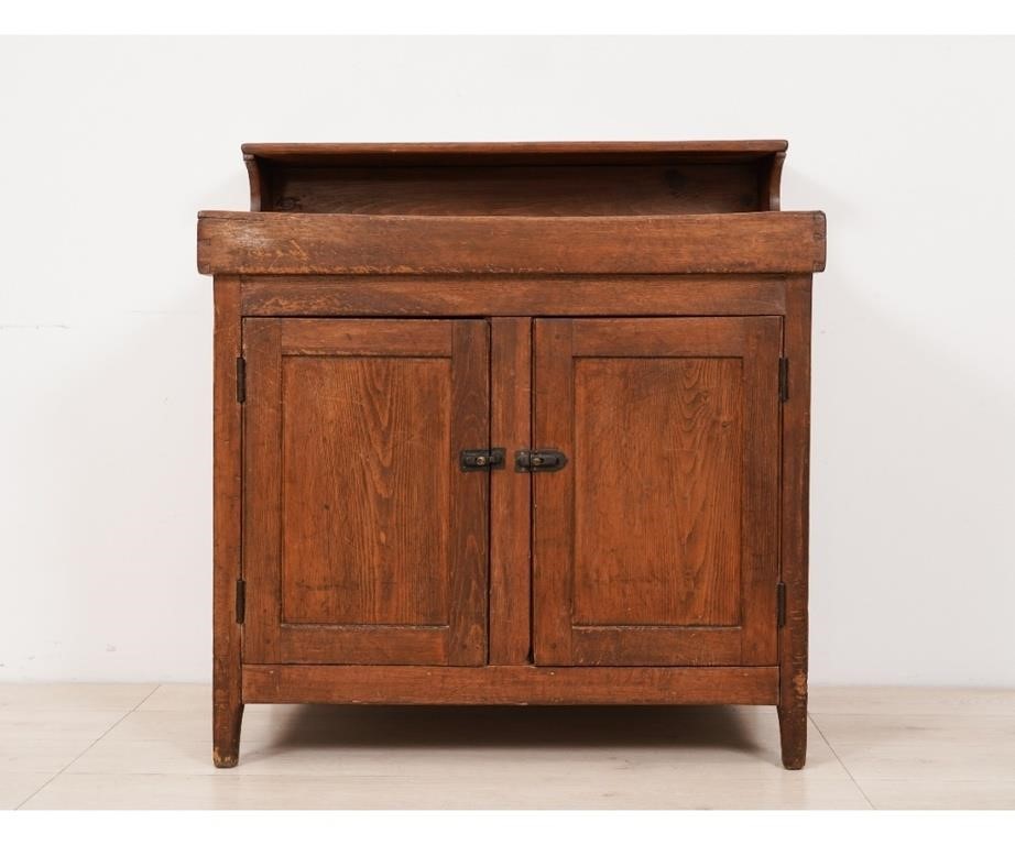 Country pine dry sink, circa