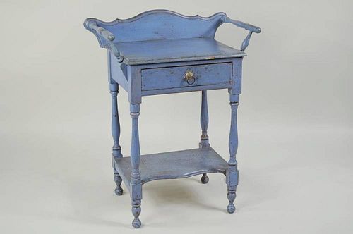COUNTRY SHERATON BLUE PAINTED