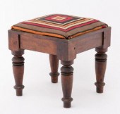 COUNTRY SHERATON FOOTSTOOL, NO