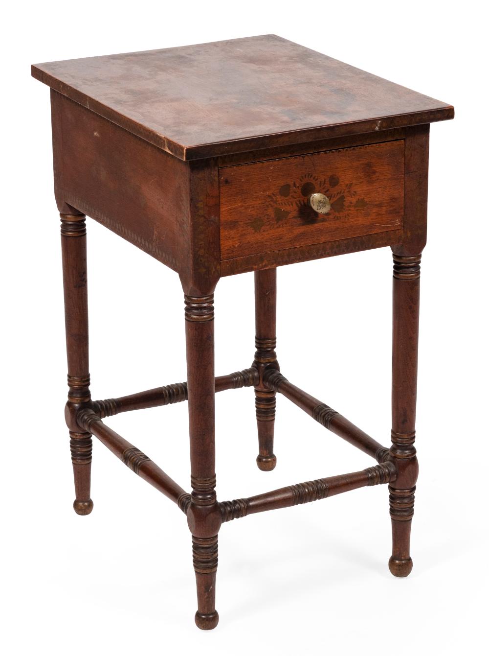 COUNTRY SHERATON ONE-DRAWER STAND