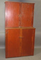 COUNTRY STEPBACK CUPBOARDca. 1