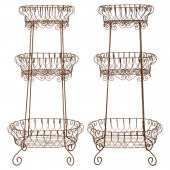 COUNTRY STYLE WIRE METAL SHELV