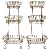 COUNTRY STYLE WIRE METAL SHELV