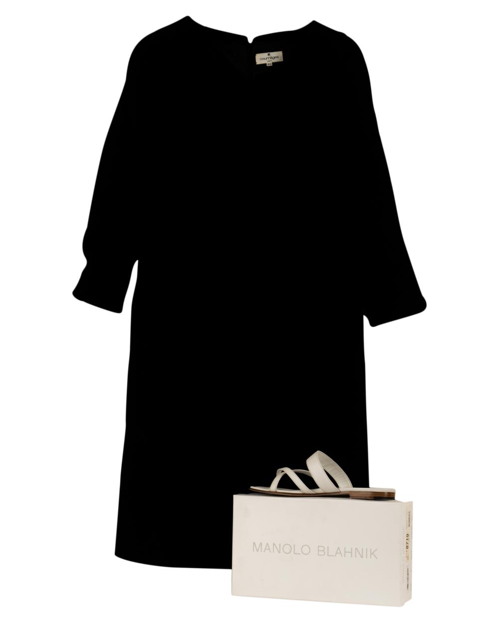 COURREGES DRESS AND PAIR OF