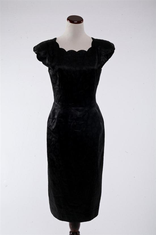 COURR?GES PARIS BLACK SILK JACQUARD