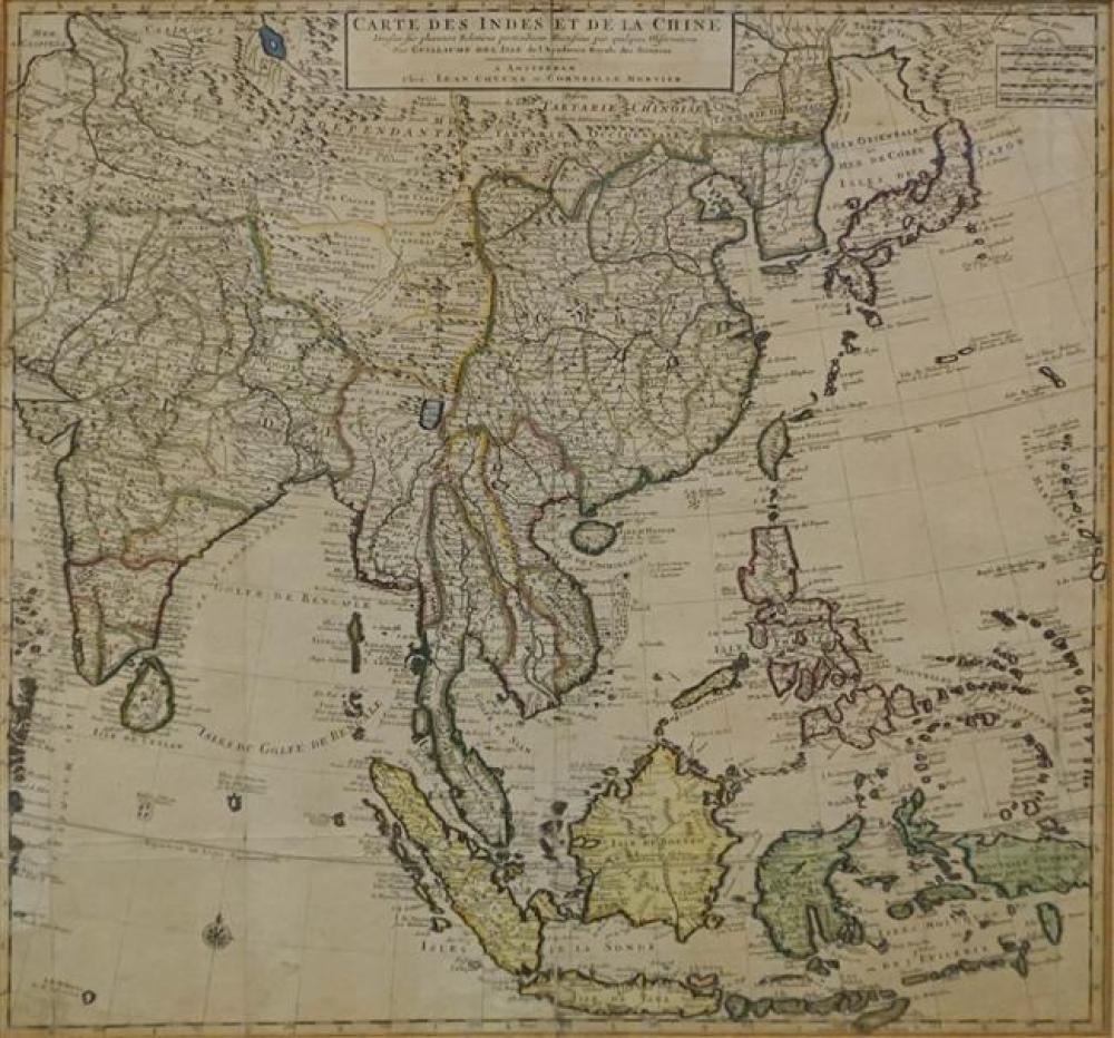 COVENS AND MORTIER, CARTE DES INDES