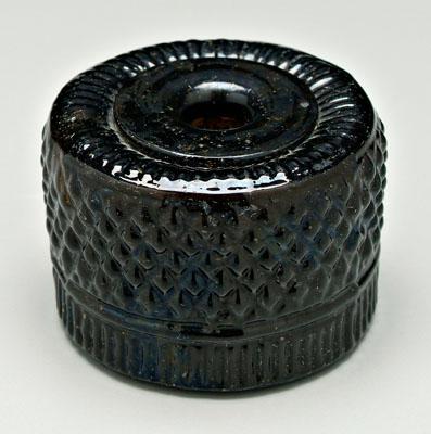 Coventry blown glass inkwell,