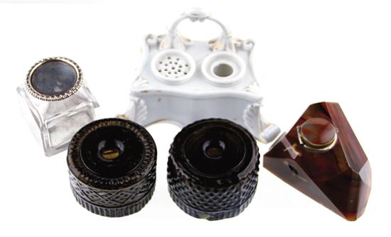 Coventry Glass Works inkwells and
