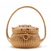 COVERED SWEETGRASS BASKET, SIG