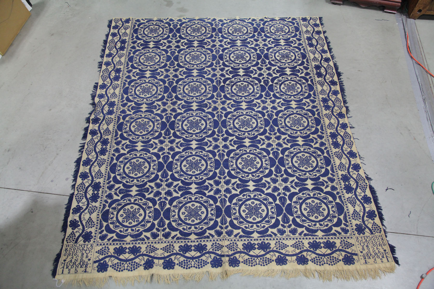 COVERLET.  Ohio  mid 19th