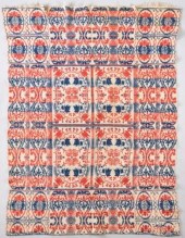 COVERLETAn overshot coverlet i