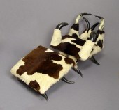 COW HORN CHAIR & STOOL: Ten ho