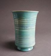 COWAN GLAZED CERAMIC VASE, H: