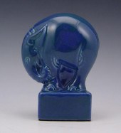 COWAN POTTERY ELEPHANT PAPERWE