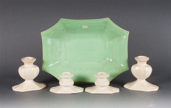 Cowan Pottery footed centerbowl and