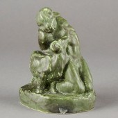 COWAN POTTERY ISAAC W/ RAM SCU
