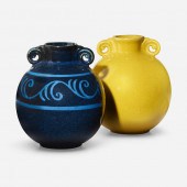Cowan Pottery. Vases, set of t