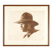 'COWBOY POET' LITHOGRAPH, WILL