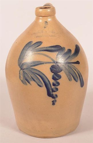 COWDEN & WILCOX STONEWARE JUG W/