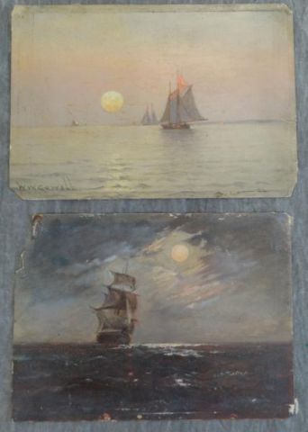 COWELL William W. Two Oil on