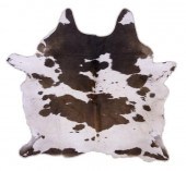 COWHIDE, BROWN & WHITE, APPROX