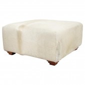 COWHIDE UPHOLSTERED STORAGE PO