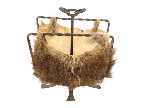 COYOTE HIDE LINED WROUGHT IRON