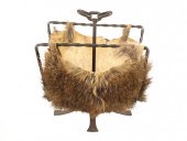 COYOTE HIDE LINED WROUGHT IRON
