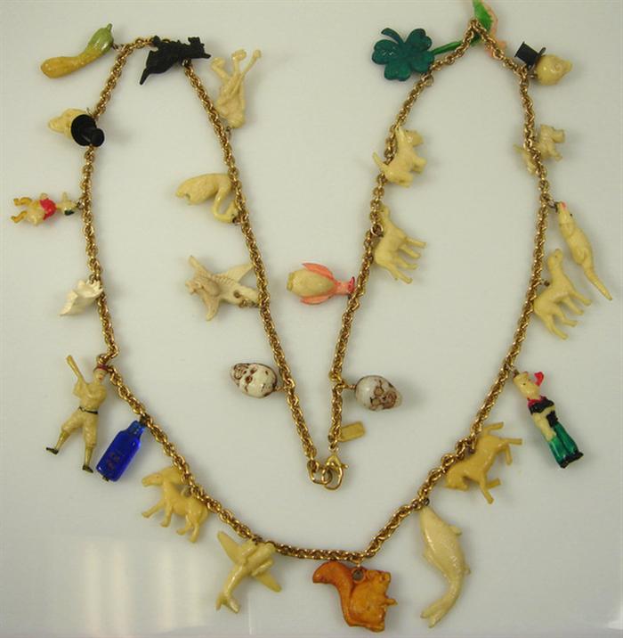 Cracker Jax charm necklace with 5