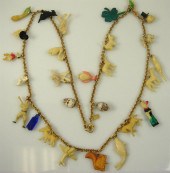 Cracker Jax charm necklace wit