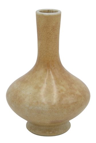 CRACKLE GLAZED BODY VASECrackle