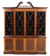 Craftique Mahogany inlaid 2-pc