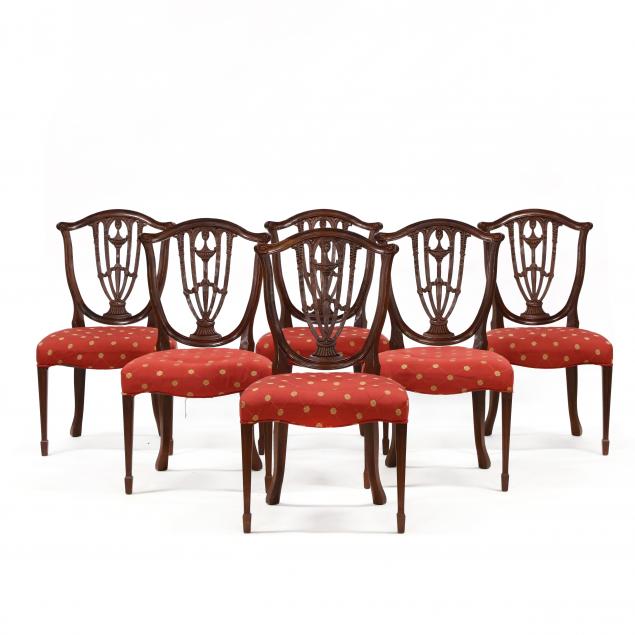 CRAFTIQUE, SET OF SIX HEPPLEWHITE